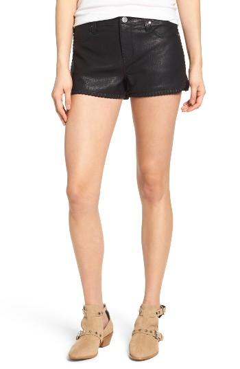 Women's Blanknyc Lace Up Faux Leather Shorts