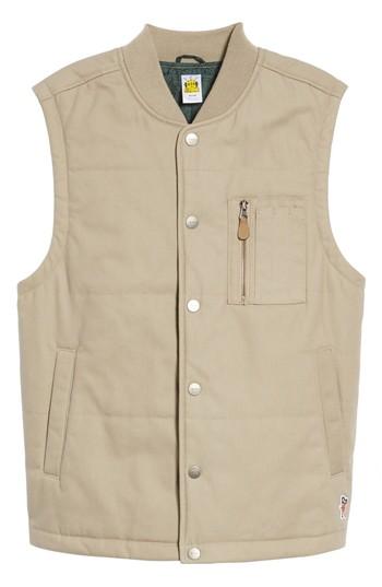 Men's Rvca Toy Machine Vest, Size - Beige