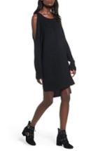 Women's Shredded Back Cold Shoulder Dress