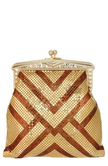 Whiting & Davis 'heritage - Poiret' Mesh Clutch - Metallic