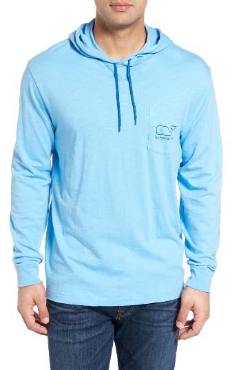 Men's Vineyard Vines Long Sleeve Hooded T-shirt - Blue
