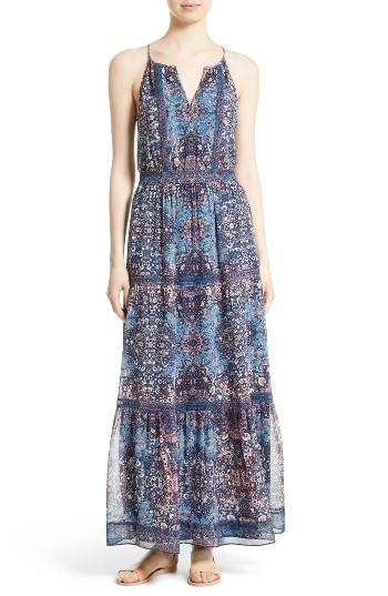 Women's Joie Agnece Silk Maxi Dress - Blue
