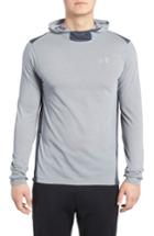 Men's Under Armour Threadborne Run Mesh Hoodie, Size - Grey
