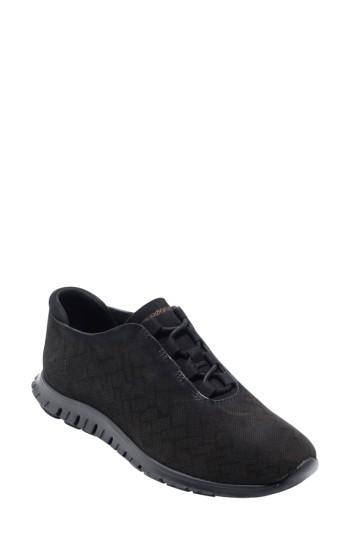 Women's Cole Haan Zer?grand Genevieve Perforated Sneaker .5 B - Black
