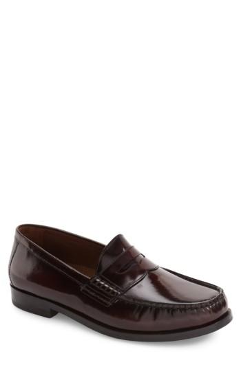 Men's Johnston & Murphy Pannell Penny Loafer .5 M - Burgundy
