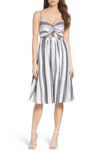 Women's Bardot Ibiza Stripe Cotton Bow Front Sundress