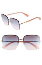 Women's Kate Spade New York Janays 61mm Rimless Square Sunglasses - Pink