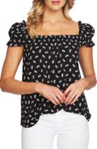 Women's Cece Square Neck Print Top