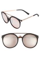 Women's Bp. 55mm Mirrored Sunglasses - Black/ Rose Gold