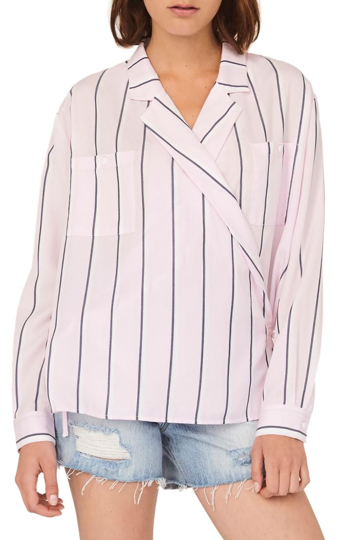 Women's Habitual Wrap Shirt - Pink