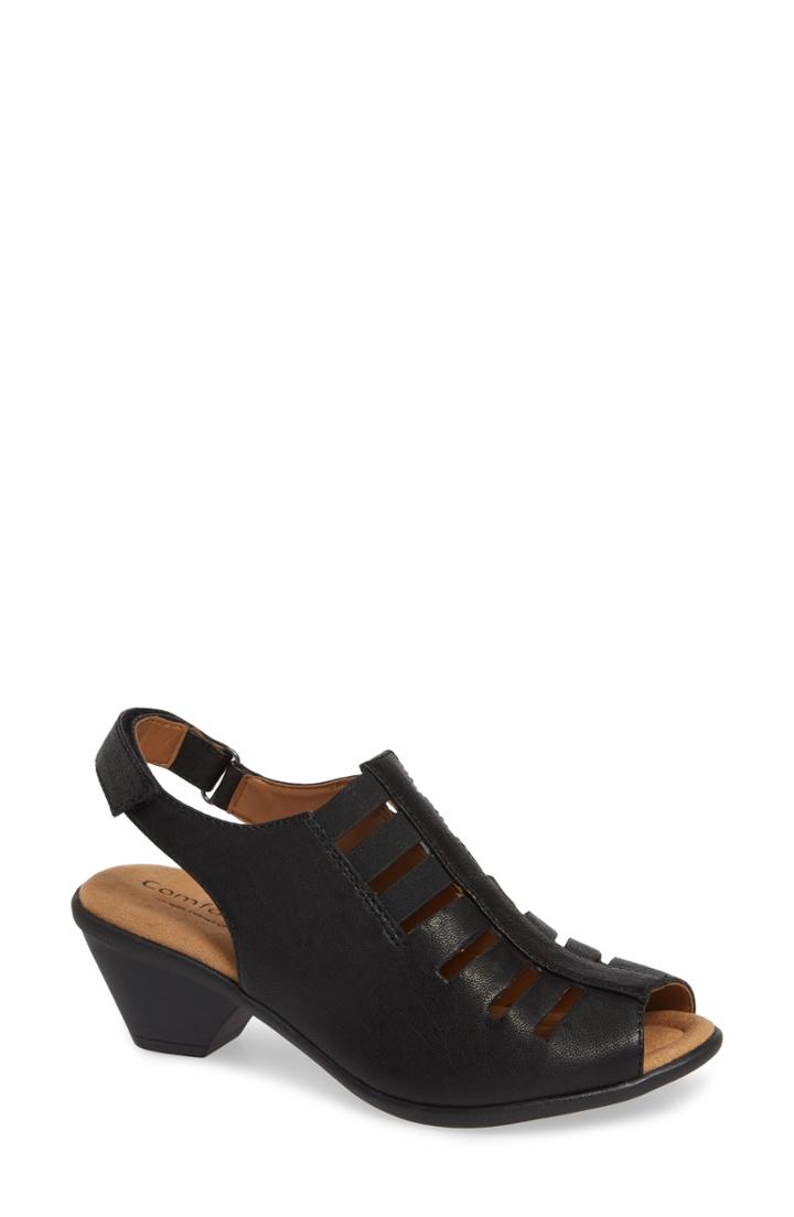 Women's Comfortiva Faye Sandal .5 M - Black