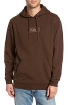 Men's Vans Easy Box Embroidered Hooded Sweatshirt, Size - Brown