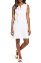 Women's Tommy Bahama Lace-up Shift Dress - White