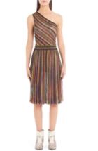 Women's Missoni Metallic Stripe One-shoulder Dress Us / 36 It - Black