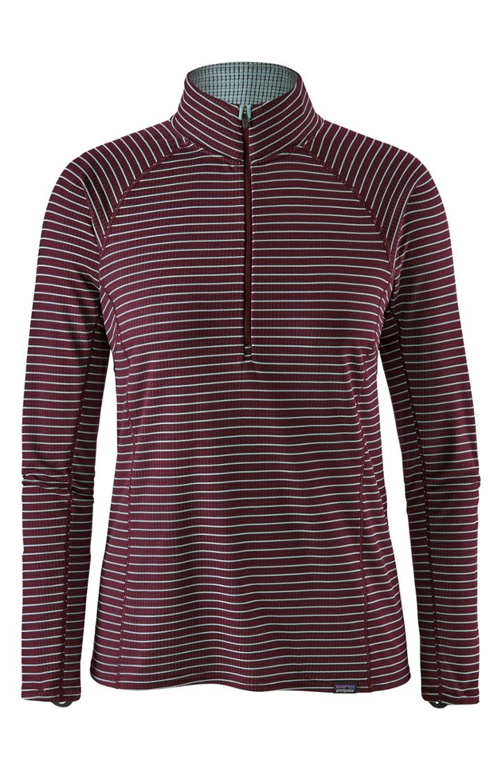 Women's Patagonia Capilene Midweight Half Zip Top - Burgundy