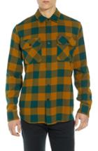 Men's Obey Vedder Buffalo Plaid Flannel Shirt - Blue/green