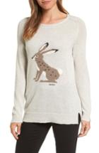 Women's Barbour Intarsia Hare Wool Blend Sweater Us / 10 Uk - Grey