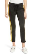 Women's Pam & Gela Stripe Crop Track Pants, Size - Black
