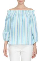 Women's Cece Off The Shoulder Stripe Gauze Top