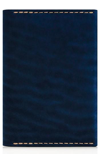 Men's Ezra Arthur Leather Passport Wallet - Blue
