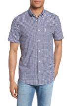 Men's Ben Sherman Core Mod Fit Gingham Shirt, Size - Blue