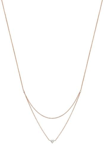 Women's Kismet By Milka Double Layer Diamond Pendant Necklace