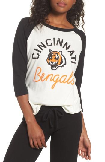 Women's Junk Food Nfl Cincinnati Bengals Raglan Tee - White