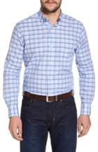 Men's Tailorbyrd Banks Regular Fit Check Sport Shirt - Blue
