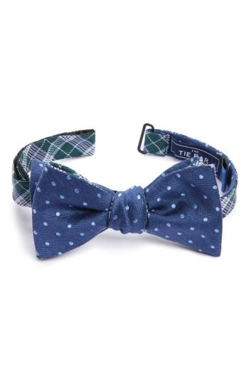 Men's The Tie Bar Emerson Reversible Silk Bow Tie, Size - Green