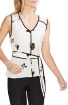 Women's Vince Camuto Floral Print Sleeveless Top - Ivory