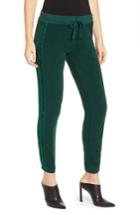 Women's Pam & Gela Velvet Stripe Sweatpants, Size - Green