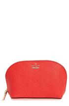 Kate Spade New York Cameron Street - Small Abalene Leather Cosmetics Case, Size - Prickly Pear