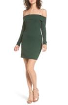 Women's Privacy Please Silas Off The Shoulder Body-con Dress - Green