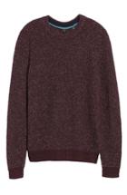 Men's Ted Baker London Textured Raglan Sweater (l) - Red