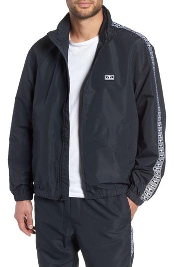 Men's Obey Eyes Lightweight Jacket - Black