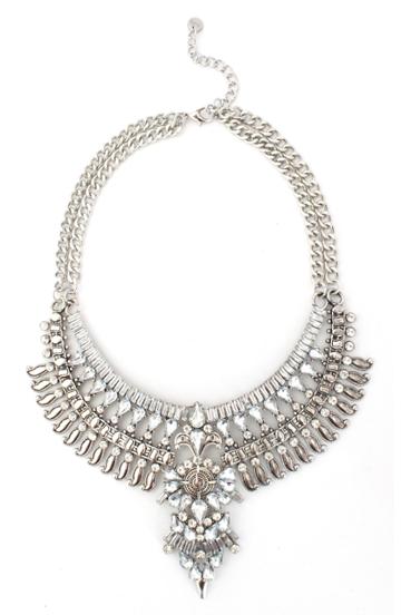 Women's Knotty Crystal Statement Necklace