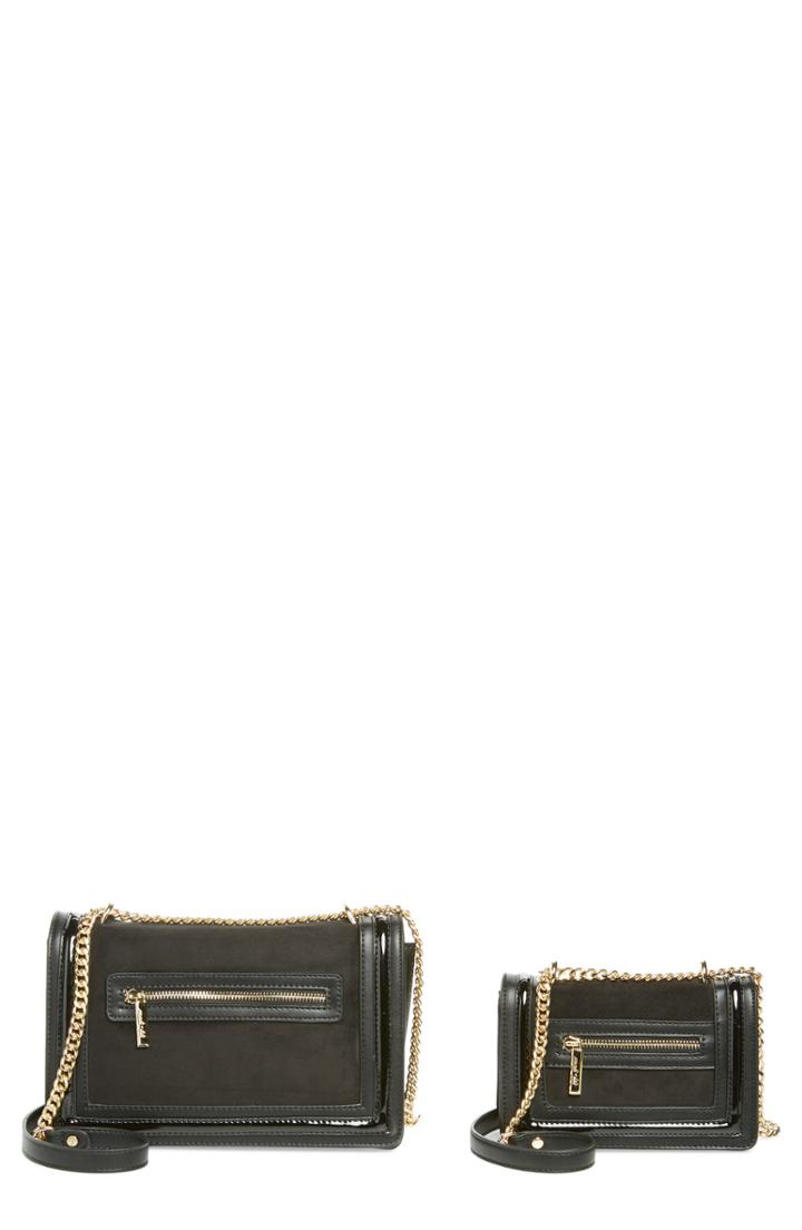 Mali + Lili Mommy & Me Vegan Leather Shoulder Bags - Black
