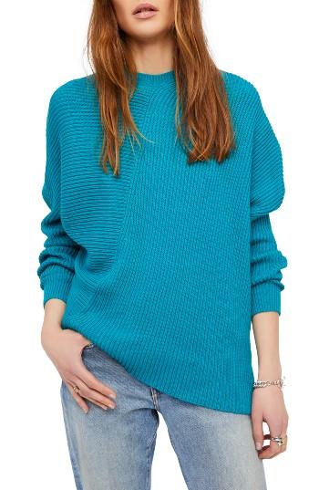 Women's Free People Downtown Sweater - Blue/green