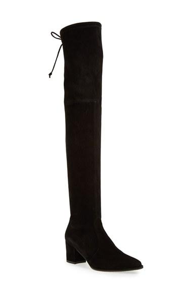 Women's Stuart Weitzman Thighland Over The Knee Boot .5 M - Black