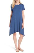 Women's Eileen Fisher Jersey Tunic Dress, Size - Blue