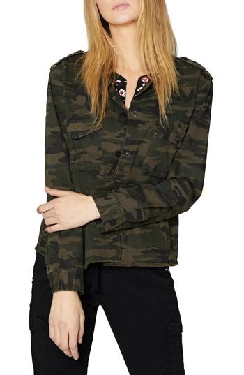Women's Sanctuary In The Fray Military Jacket - Green