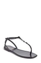 Women's Saint Laurent Nu Pied T-strap Sandal Us / 37eu - Black