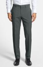 Men's Boss Genesis Flat Front Wool Trousers