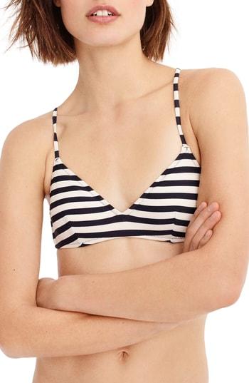 Women's J.crew Crossback French Bikini Top - Blue