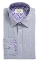 Men's Ted Baker London Endurance Trim Fit Dress Shirt 32/33 - Purple
