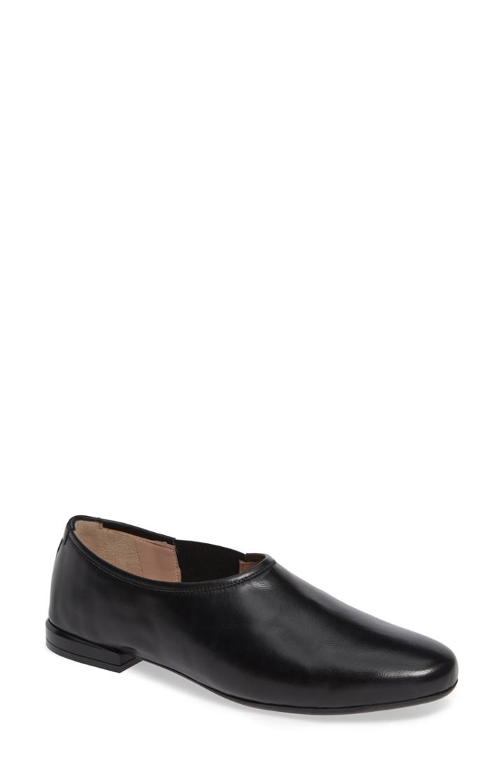 Women's Taryn Rose Collection Elisabetta Slip-on Flat .5 M - Black