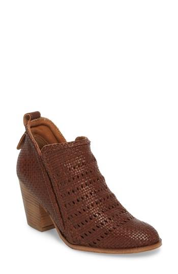 Women's Jeffrey Campbell Burman Woven Bootie M - Brown