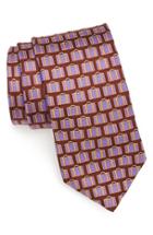 Men's Ted Baker London Print Silk Tie, Size - Brown