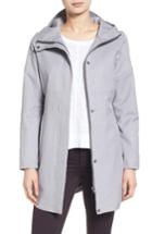 Women's Kristen Blake Hooded Utility Trench Coat - Grey