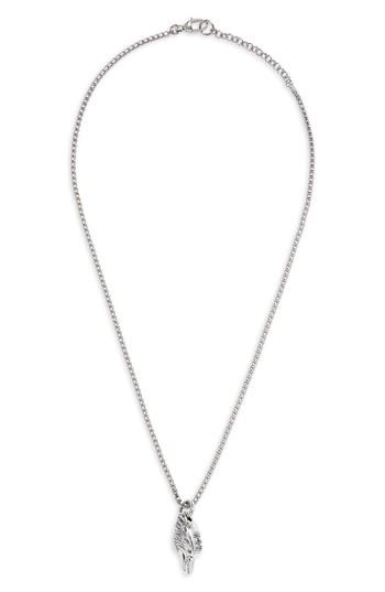 Men's Gucci Eagle Head Sterling Silver Necklace